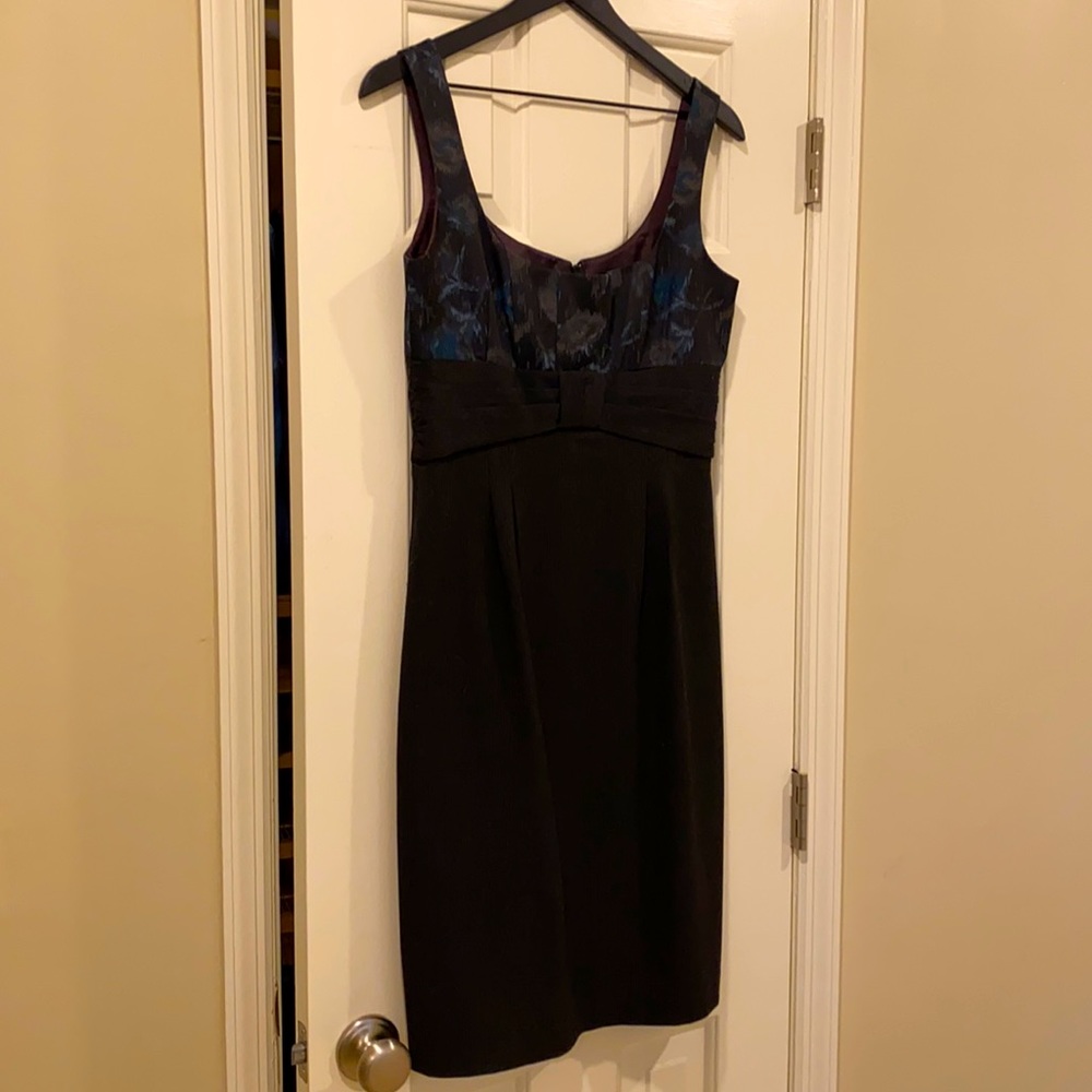 Nanette Lepore Dress, Blue/Grey Bodice, Grey Skirt